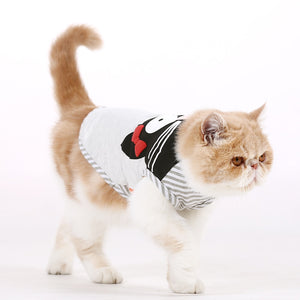 Dog Cute Cartoon Vest Cat Pet Spring Summer T-shirt Clothes Teddy Bichon