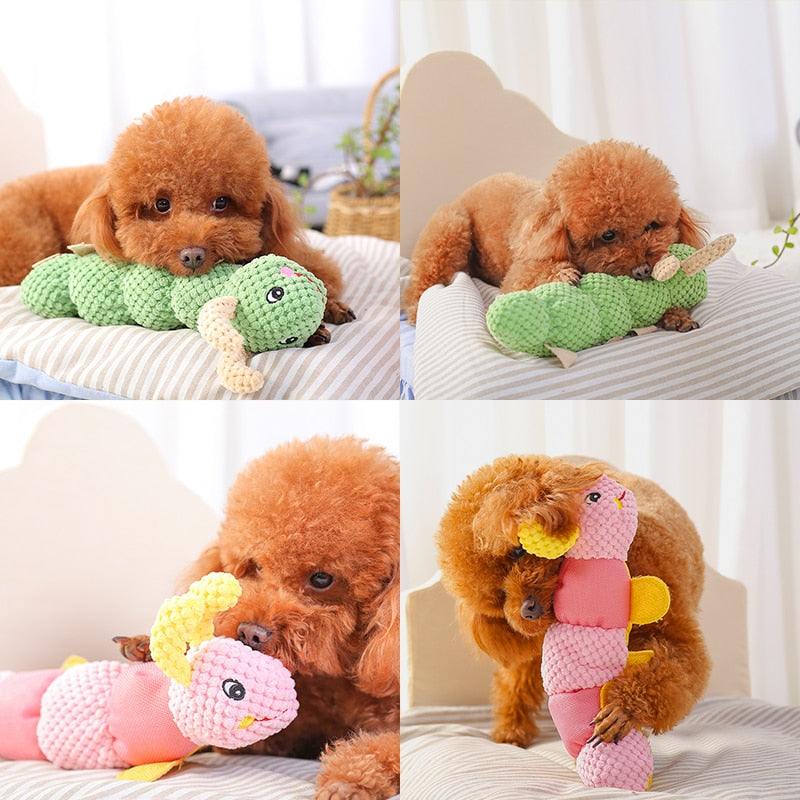 Pet Dog Chew Toy Resistance to Bite Teeth Grinding Plush Sound Toy