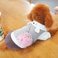 Dog Warm Clothes Floral Coat for Puppy Winter Coat Dog Outfit