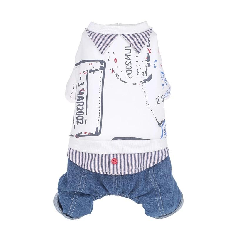 Pet Dog Clothes Winter Warm Dog Jumpsuit Thicken Pet Clothing Teddy Dogs Costume Puppy