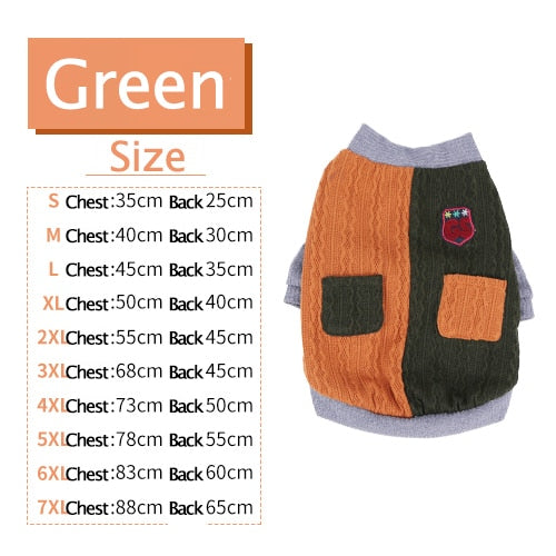Dog Clothes Warm Sweater Two Feet  Jackets Soft Clothing for Small Big Dogs Costume