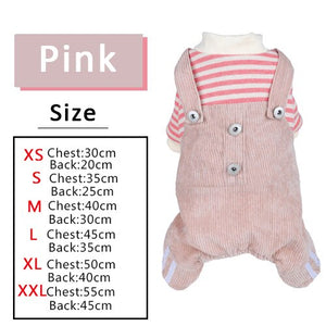 Pet Clothes Puppy Jumpsuit for Dogs Overalls Warm Winter Clothing High Quality